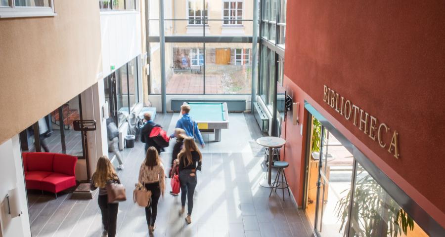 Interiör Ålands lyceums bibliotek